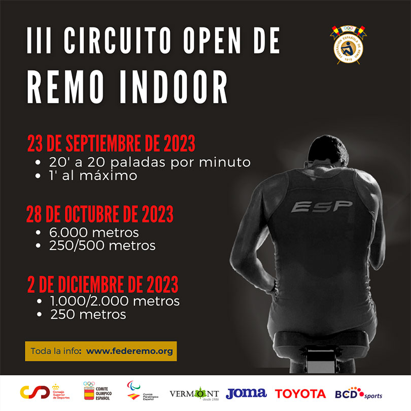Actuaci&oacute;n de Alberto Fern&aacute;ndez en la 3&ordf; prueba del III Circuito Open de Remo Indoor